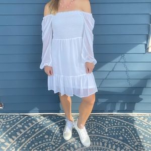 David’s bridal little white dress
